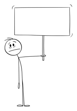 Sinirli Kişi Boş İşaret, Vektör Çizgi Film Yapıştırıcısı Çizimi