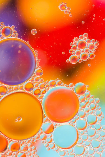 Abstract Macro olie bubbels — Stockfoto