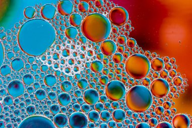 Soyut makro petrol kabarcıklar