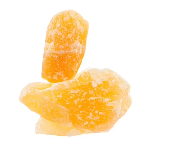 Calcite orange équilibrée pierres cicatrisantes — Photo