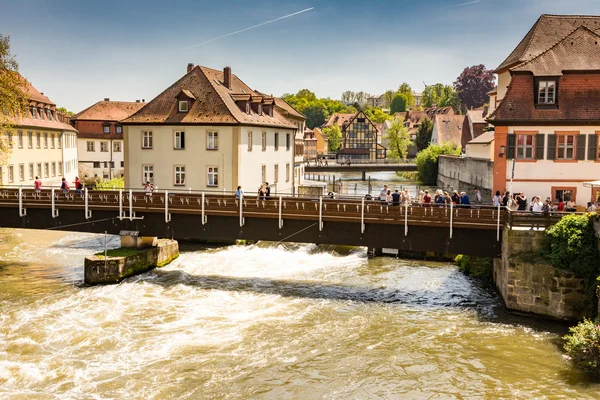 River Regnitz in Bamberg — Stock Photo, Image