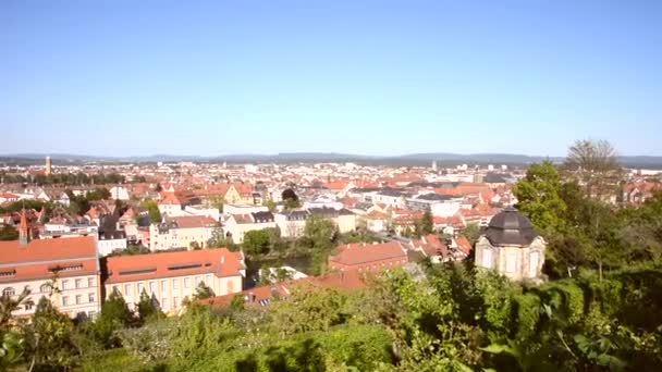 Luftaufnahme über Bamberg — Stockvideo