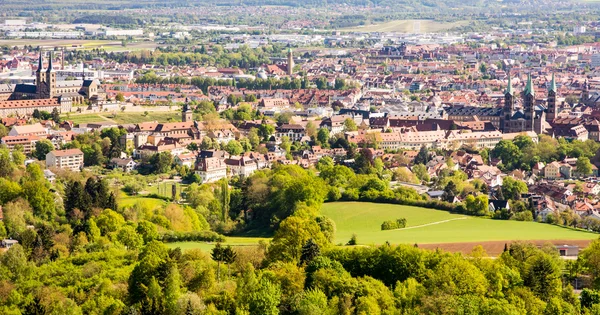 Veduta aerea sulla città di Bamberga — Foto Stock