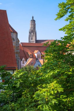 Noerdlingen kilise kulesi (Bavyera, Almanya) Daniel