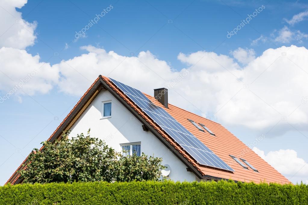 Modern House with Photovoltaic System