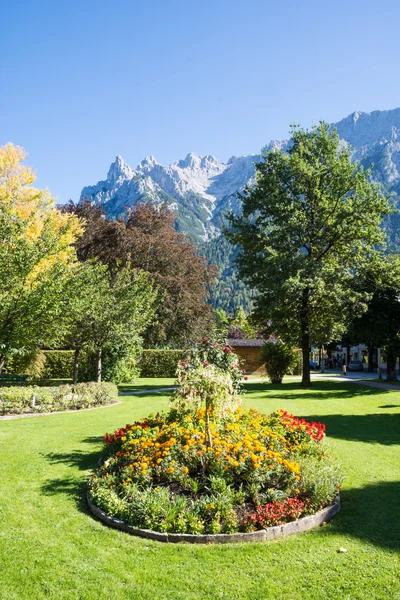 Parque en Mittenwald — Foto de Stock