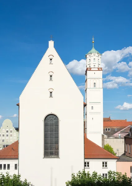 Moritzkirche в місті Augsburg — стокове фото