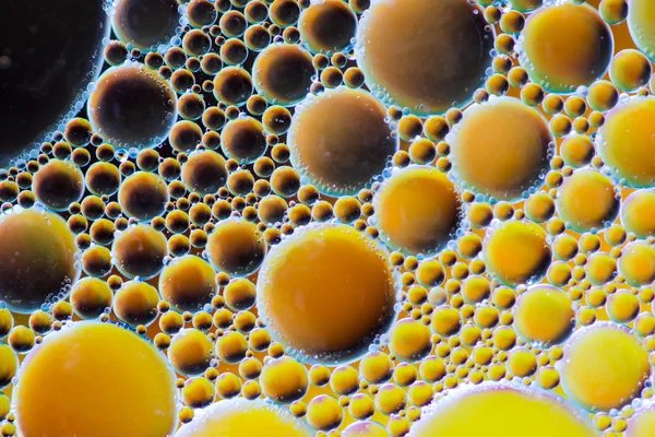Soyut makro petrol kabarcıklar — Stok fotoğraf