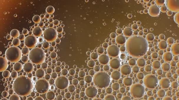 流动的油泡 — 图库视频影像