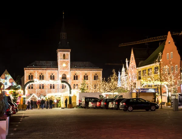 Traditionele Duitse kerstmarkt — Stockfoto