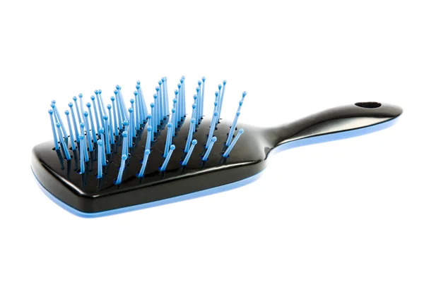 Escova de cabelo preta — Fotografia de Stock
