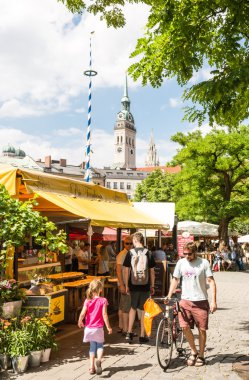 Viktualienmarkt in Munich clipart