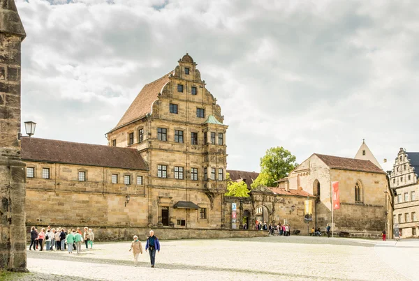 Alte Hofhaltung Bamberg turist — Stok fotoğraf