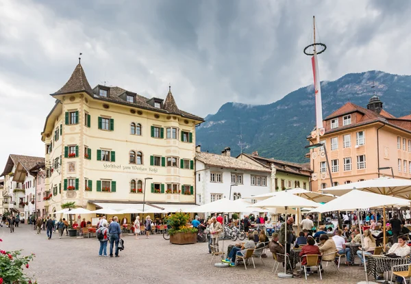 Piazza del mercato di Caldaro — Foto Stock