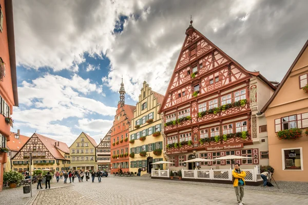 Casco antiguo medieval de Dinkelsbuehl — Foto de Stock