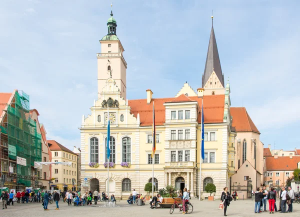 Turistas en Ingolstadt — Foto de Stock