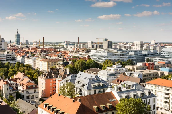 Luchtfoto uitzicht over München — Stockfoto