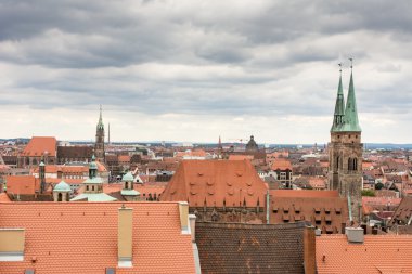 Nurnberg üzerinde havadan görünümü