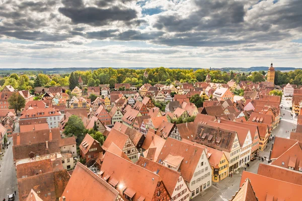 Aerial View over Dinkelsbuehl — Stock Photo, Image