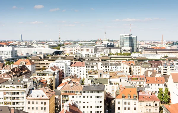 Luchtfoto uitzicht over München — Stockfoto