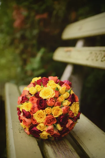 Bouquet nupcial closeup — Fotografia de Stock