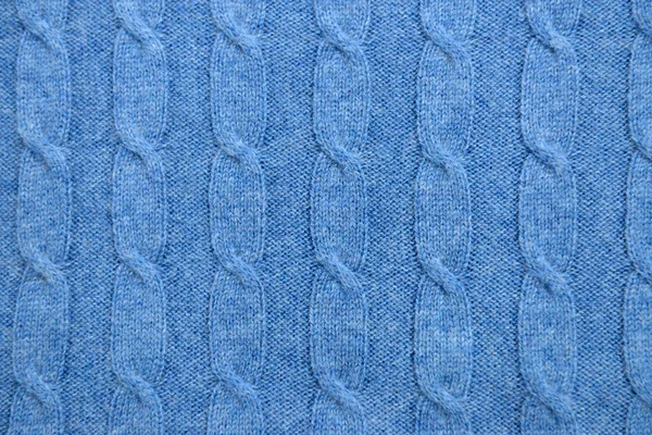 Pletené modré pozadí — Stock fotografie