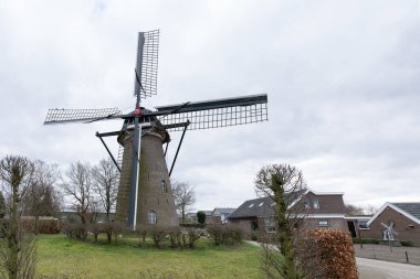 Elst Hollanda, 26 Şubat 2021, Windmill t Wissel 1855 tarihli