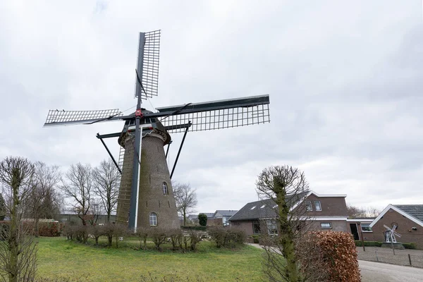 Elst Países Bajos Febrero 2021 Molino Viento Wissel Que Data —  Fotos de Stock