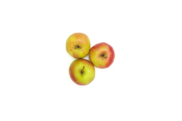 Three apples on white — Stock Photo, Image