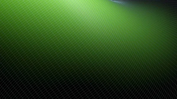 Зелена Хвиляста Поверхня Абстрактний Фон Ілюстрація Візуалізації — стокове фото