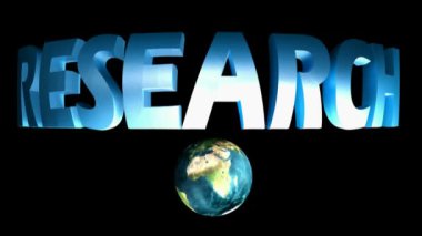 SEARCH mavi arkaplan üzerinde dönen gezegen Dünya - 3 boyutlu görüntüleme videosu - NASA 'dan Dünya haritası