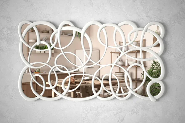 디자인 식탁이 건축가 디자이너 아이디어 — 스톡 사진