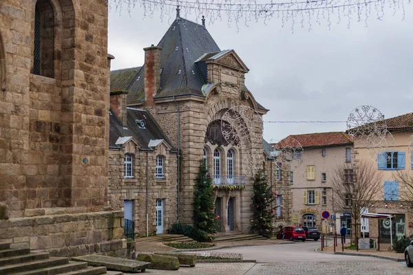 Saint Junien Γαλλια Δεκεμβριου 2019 Χριστουγεννιάτικα Στολισμένα Σοκάκια Του Saint — Φωτογραφία Αρχείου