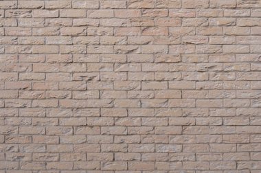 Bej rengi kahverengi tuğla duvar arka plan grunge dokusu
