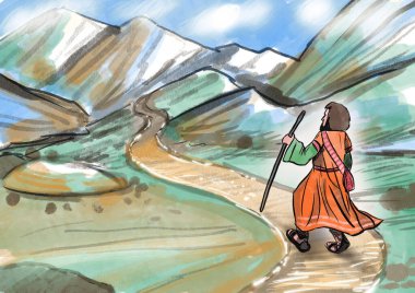 İncil hikayeleri, el çizimleri, İncil sahneleri.