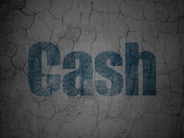 Banking concept: Cash on grunge wall background