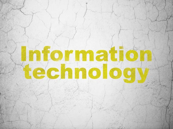 Conceito de dados: Tecnologia da Informação sobre fundo de parede — Fotografia de Stock