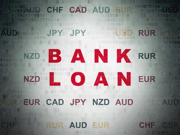 Money concept: Bank Loan on Digital Paper background