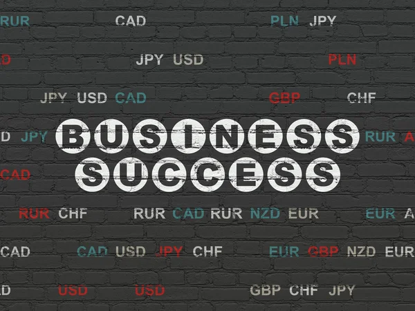 金融の概念: 壁の背景にビジネスの成功 — ストック写真