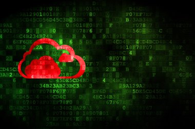 Bulut bilgi işlem kavramı: dijital arka plan bulut