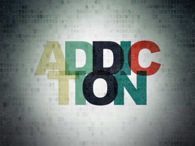 Medicine concept: Addiction on Digital Paper background