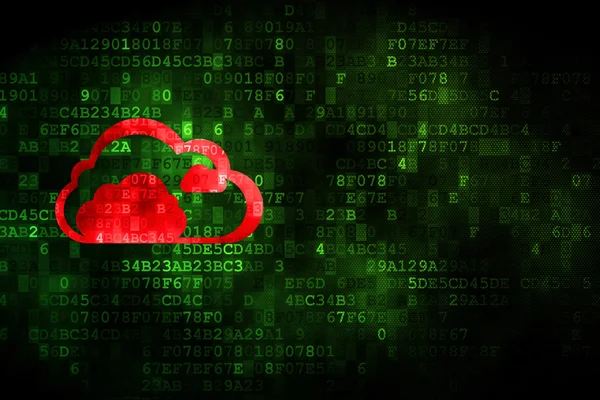 Bulut bilgi işlem kavramı: dijital arka plan bulut