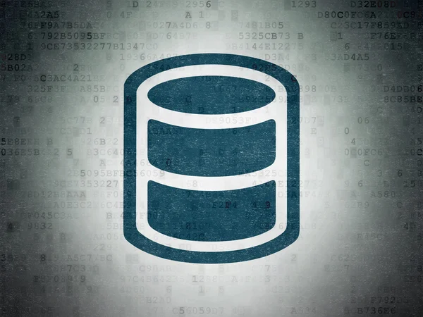 Datenbankkonzept: Datenbank auf digitalem Papierhintergrund — Stockfoto