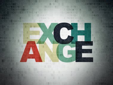 Currency concept: Exchange on Digital Paper background