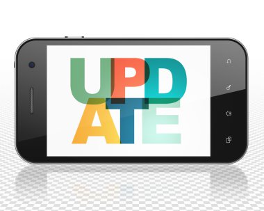 Web geliştirme kavramı: Smartphone ekranda Update ile