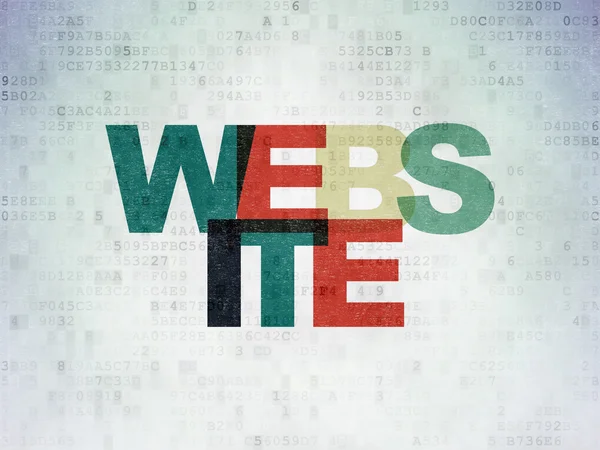 Conceito de Web design: Website on Digital Paper background — Fotografia de Stock