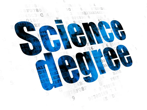 Science concept: Science Degree on Digital background — Stock Photo, Image