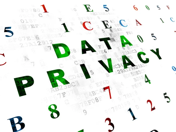 Concetto di privacy: Privacy dei dati su sfondo digitale — Foto Stock