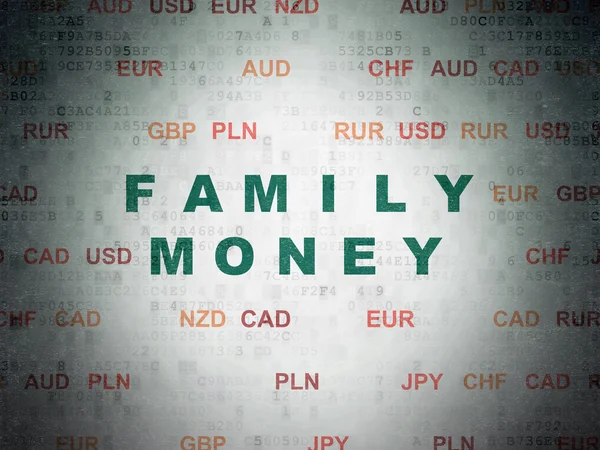 Currency concept: Family Money on Digital Paper background — Zdjęcie stockowe