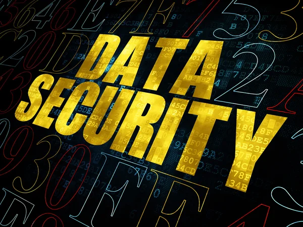 Concept de sécurité : Sécurité des données sur fond numérique — Photo